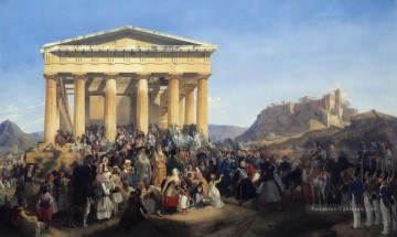  thé - L’entrée du roi Othon de la Grèce à Athènes Peter von Hess guerre historique